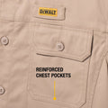 Dewalt Khaki Granite Long Sleeve Button Up Shirt M - Moisture Resistant - Durable - SuperSaverAU - view 5