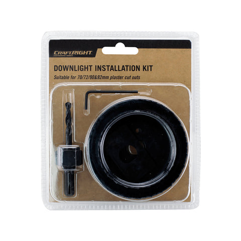 Craftright 5 Piece Carbon Steel Downlight Holesaw Set