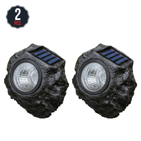 Solar LED Rock Spotlight 2 Pack - SuperSaverAU - view 1