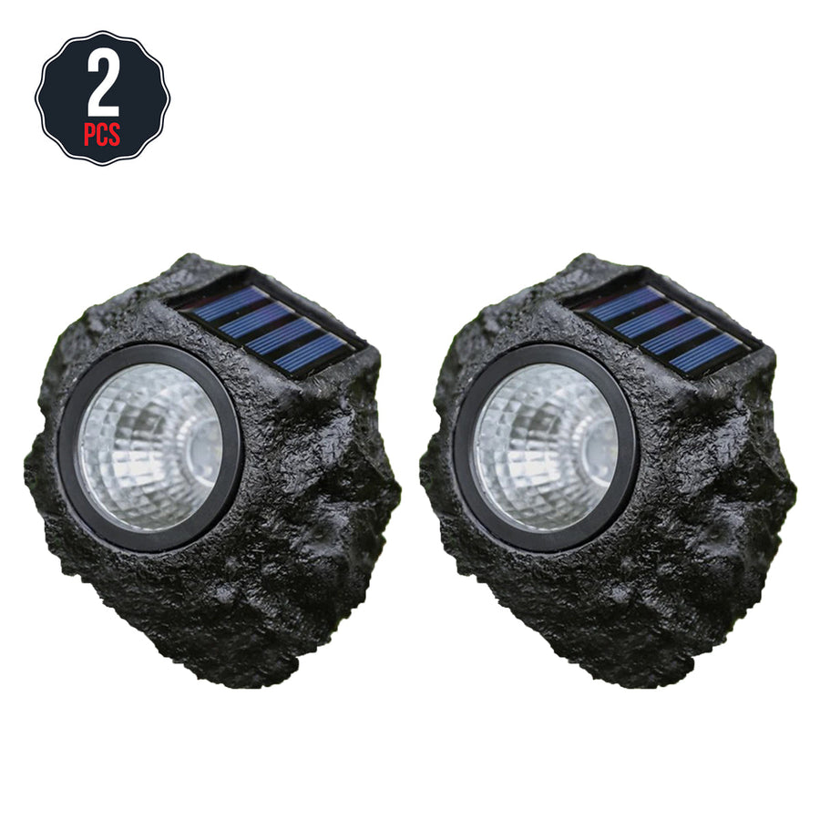 Solar LED Rock Spotlight 2 Pack - SuperSaverAU - view 1