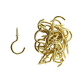 Everhang Cup Hooks - 17mm - Brass Plated - 25 Pack - SuperSaverAU - view 1