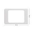 DETA 6000 Series Wallplate Cover, White Polycarbonate, 115mm x 75mm, Indoor