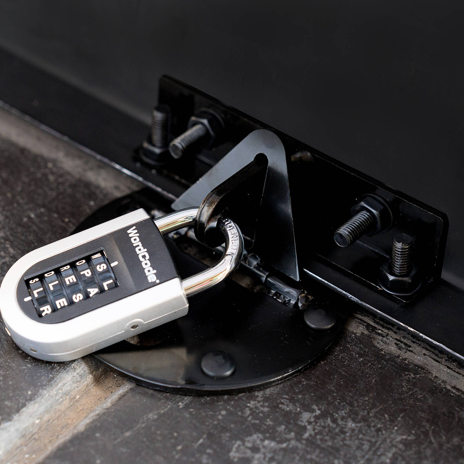 Taskmaster 100mm Black Matte Zinc Garage Door Floor Anchor