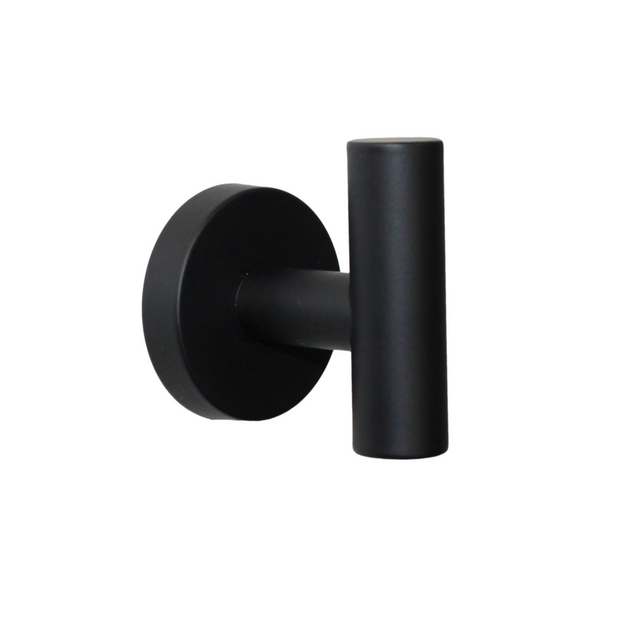 Barelli Toscana Robe Hook Matte Black Stainless Steel