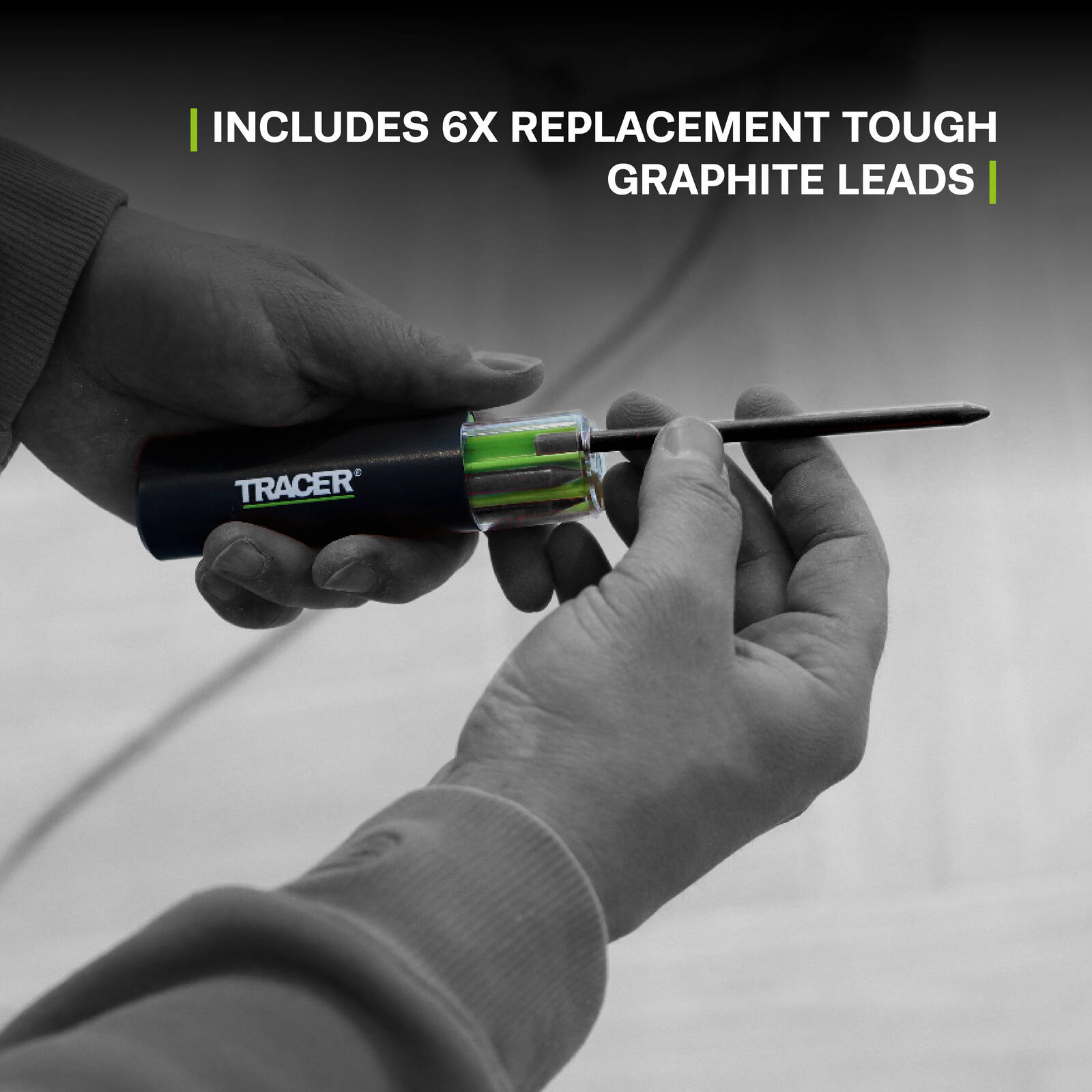 Tracer Pro 5.2mm Graphite Replacement Leads Heavy Duty 6 Pack