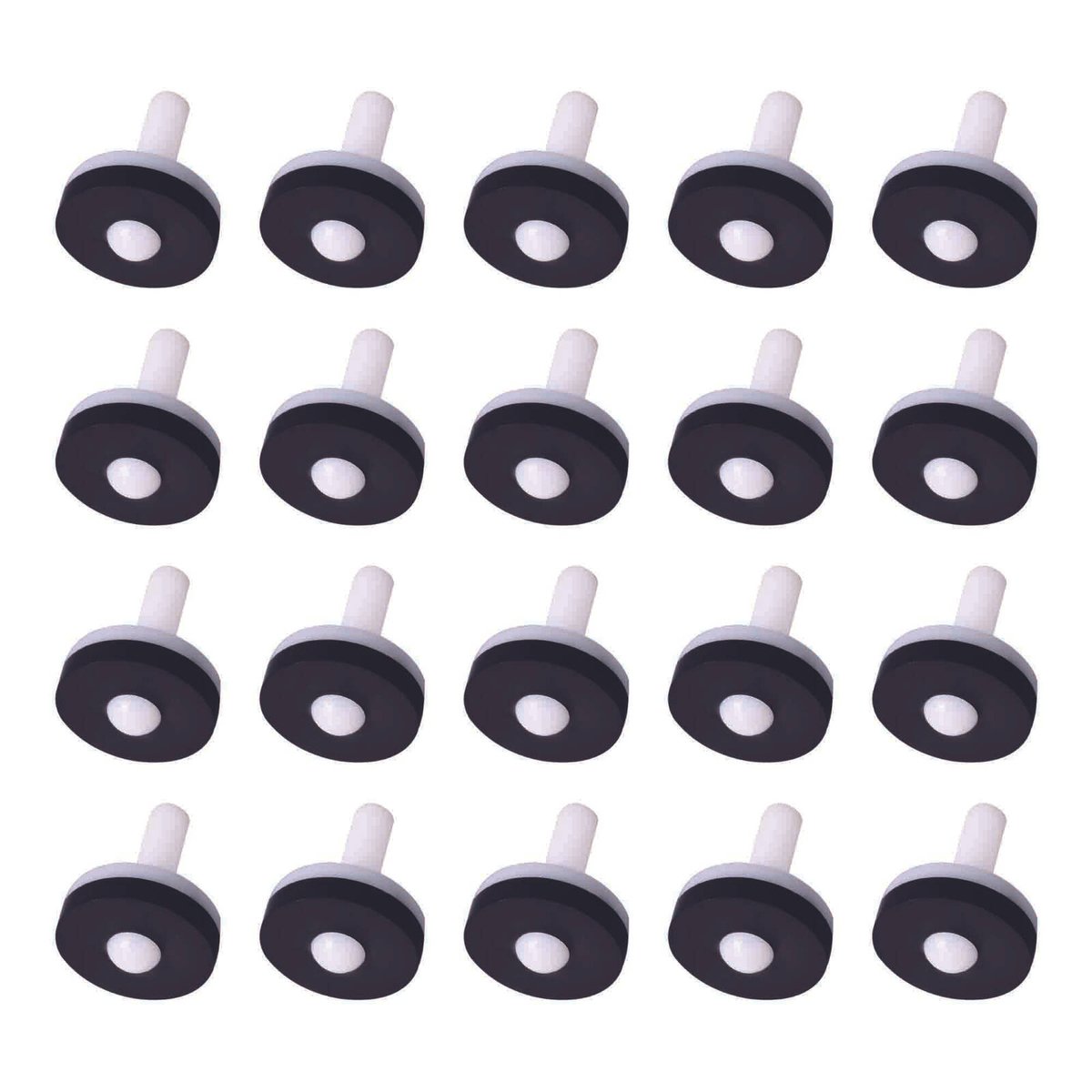 Kinetic 12mm Nylon Tap Valve 20 Pack - Drip-Free - Easy Install - Black - SuperSaverAU - view 1