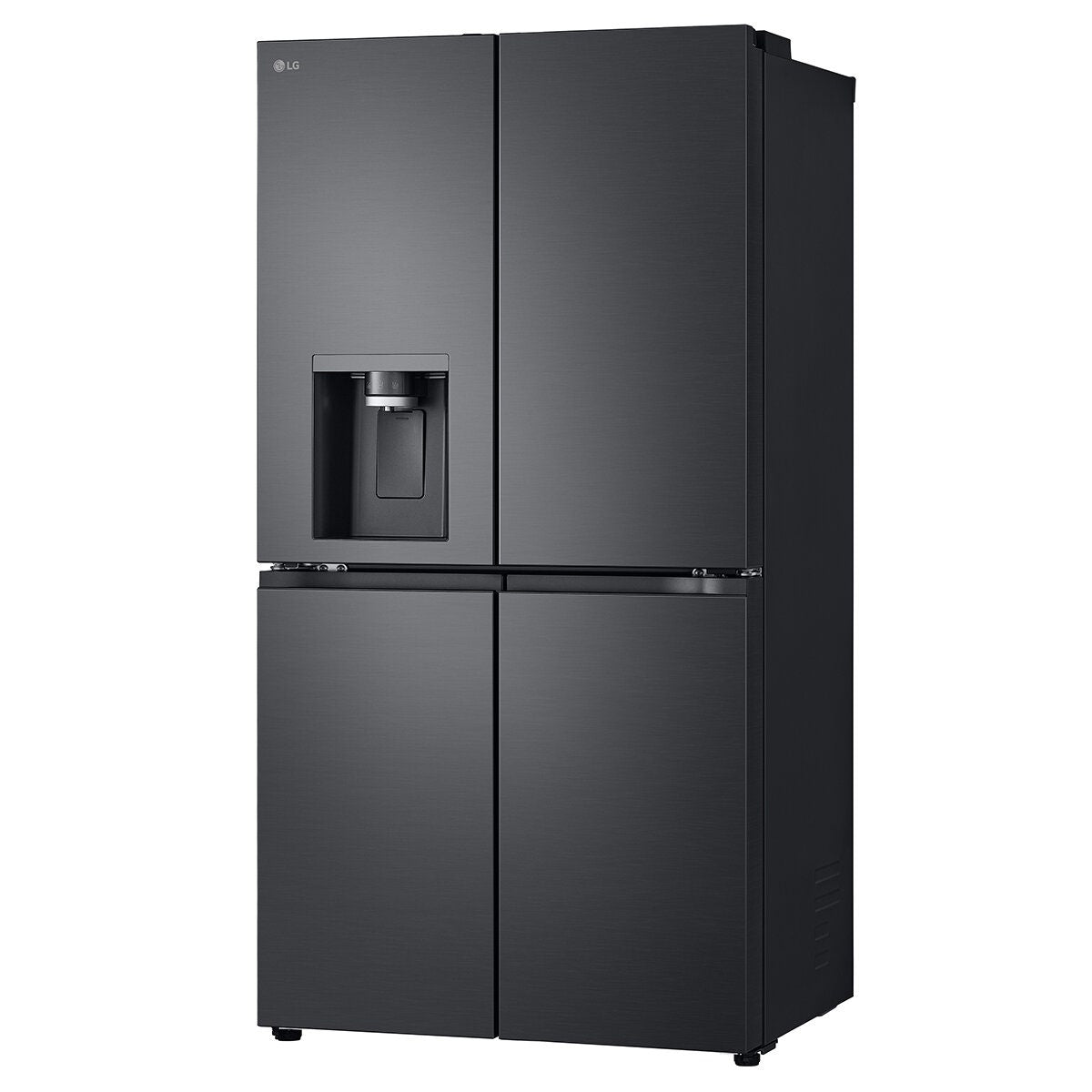LG 637L French Door Fridge - Ice and Water, Matte Black, Inverter Linear Compressor - GF-L700MBL