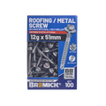 Bremick Hex Roofing Screw 12g x 51mm - Box of 100 - Watertight Seal - Corrosion Resistant - SuperSaverAU - view 2