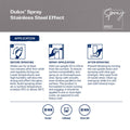 Dulux 300g Stainless Steel Effect Spray Paint, Decorative Metallic Finish for Metal, Wood & Plastic