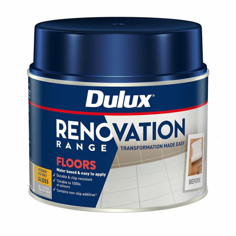 Dulux Renovation Range Floors Gloss - 1L - Deep - Water-Based Interior Coating - SuperSaverAU - view 1