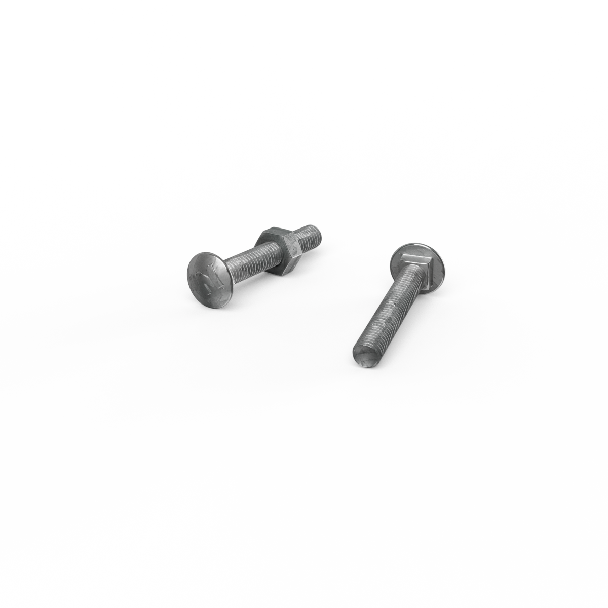 Zenith Hot Dip Galvanised M6 x 40mm Cup Head Bolts Nuts 25 Pack - SuperSaverAU - view 3