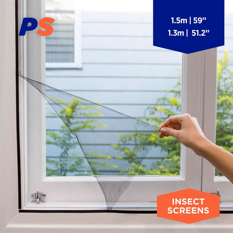 Permastik 1.5m x 1.3m Black Removable Insect Screen Kit - Polyester