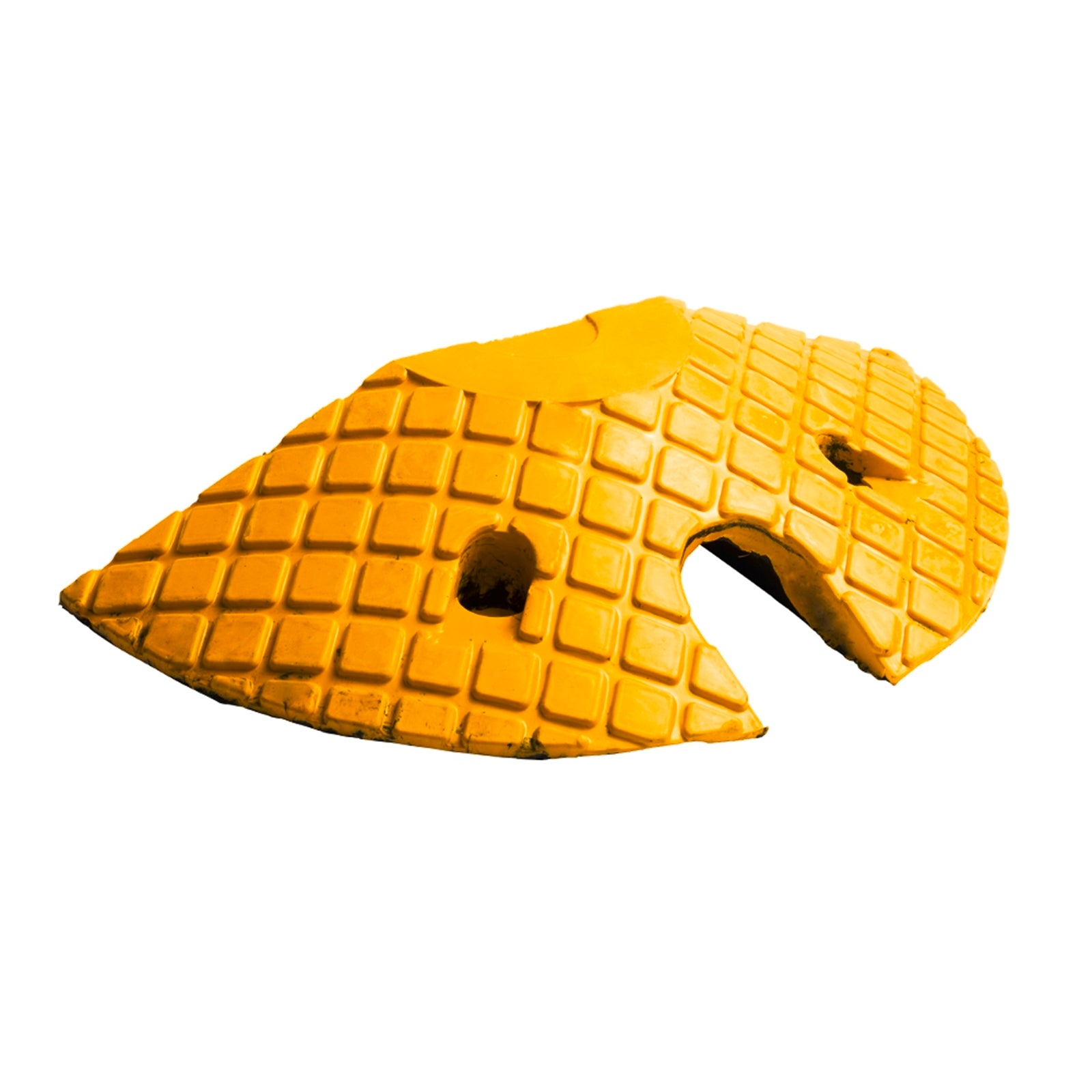 Sandleford 195 x 410 x 70mm Yellow Safety Speed Hump End Section