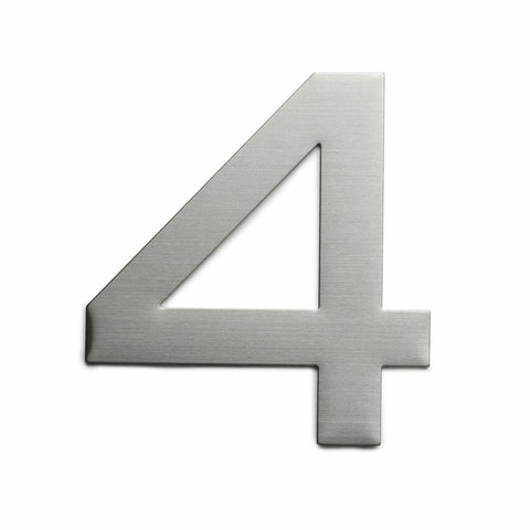 Sandleford Plaza House Number 4 - 150mm Stainless Steel - Weather Resistant - SuperSaverAU - view 1