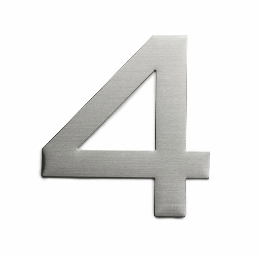 Sandleford Plaza House Number 4 - 150mm Stainless Steel - Weather Resistant - SuperSaverAU - view 1