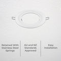 Deta 90mm Downlight Conversion Plate for 115-190mm Cutout, Metal, Indoor DET009
