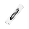 Lemaar D Pull Handle on Plate 200 x 50mm DDA Satin 304 Stainless Steel, Indoor Outdoor