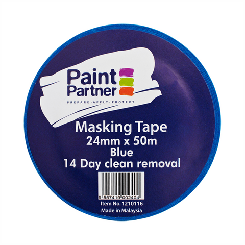 Paint Partner Masking Tape - 24mm x 50m - Paper - UV Resistant - SuperSaverAU - view 1