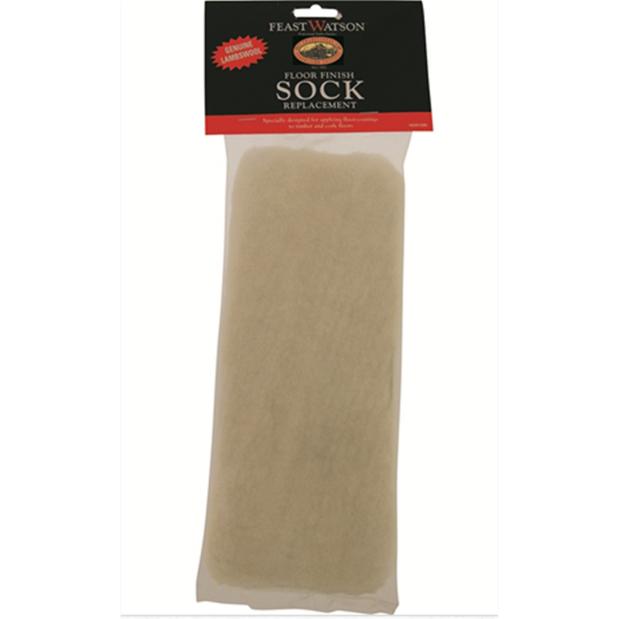 Feast Watson Floor Finish Applicator Sock - 250mm - Lamb's Wool - Easy Wash - SuperSaverAU - view 1