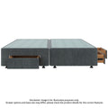 Sealy Spacesaver Right Side Drawer Split Queen Bed Base - Charcoal - 40kg Drawer Capacity - SVR-CHA-SQN