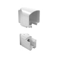 Peak White Aluminium Deck Balustrade Horizontal Angle Bracket Kit - 1 Pack - 45mm x 102mm x 63mm - Easy Installation - Rust Resistant - SuperSaverAU - view 1