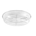 Eden 200mm Clear Round Porto Saucer - Polypropylene Plant Pot Tray
