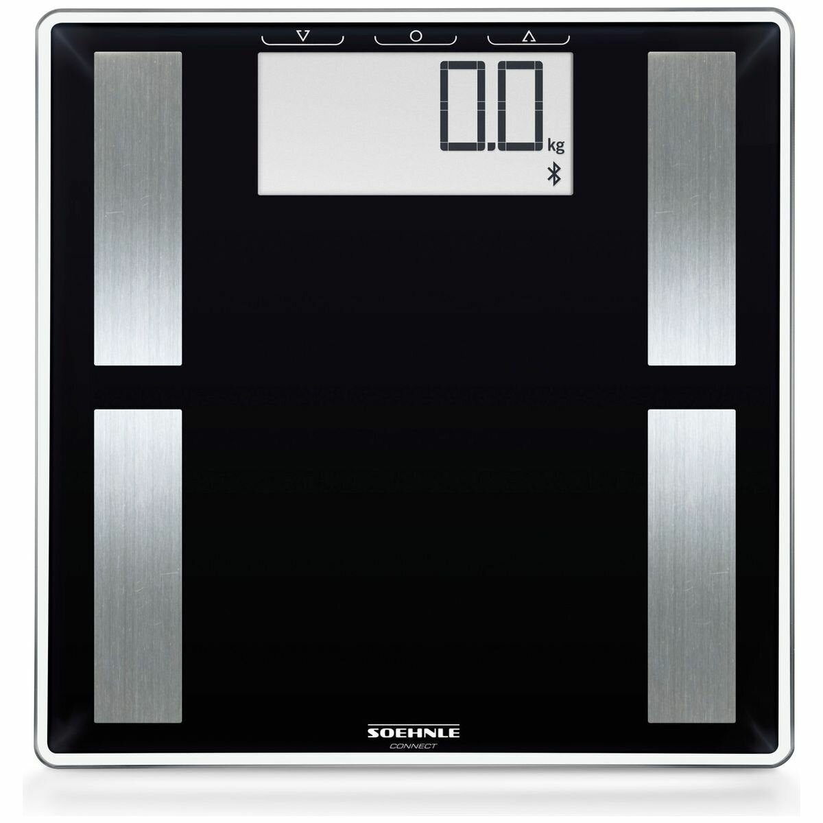 Soehnle Shape Sense Connect 50 Digital Bathroom Scales - Black - Safety Glass, Bluetooth App - S63879