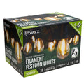 Lytworx Festoon Lights - 5.4m - Solar/USB - 10 LED Bulbs - SuperSaverAU - view 1