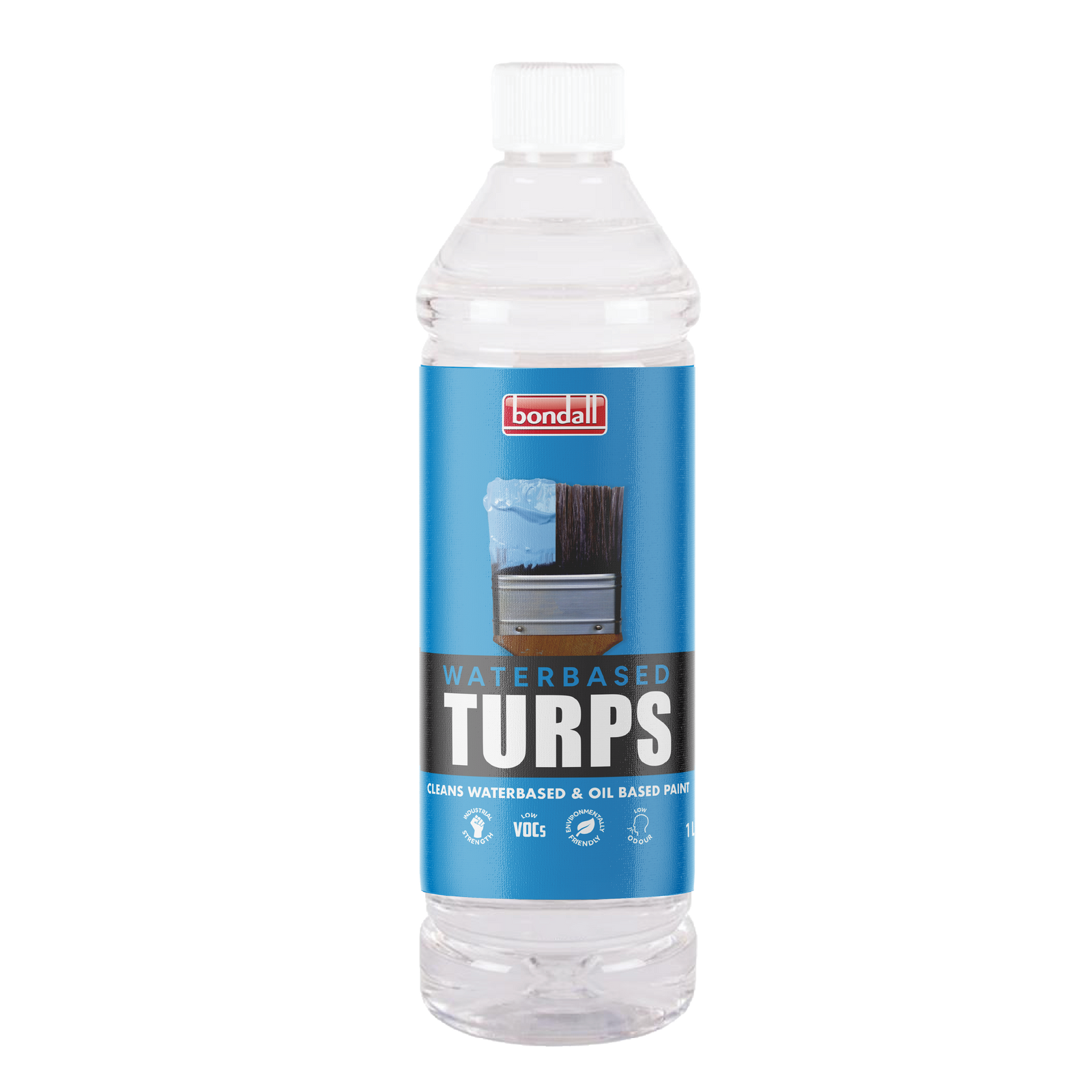 Bondall 1L Waterbased Turps Low VOC Odourless Brush and Roller Cleaner