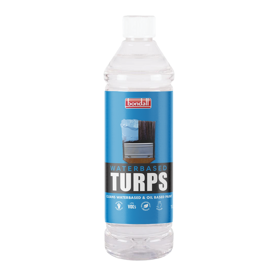 Bondall 1L Waterbased Turps Low VOC Odourless Brush and Roller Cleaner