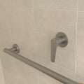 HomeCare by Caroma Brushed Nickel Assistant Living Bath/Shower Mixer, 6L/min Brass