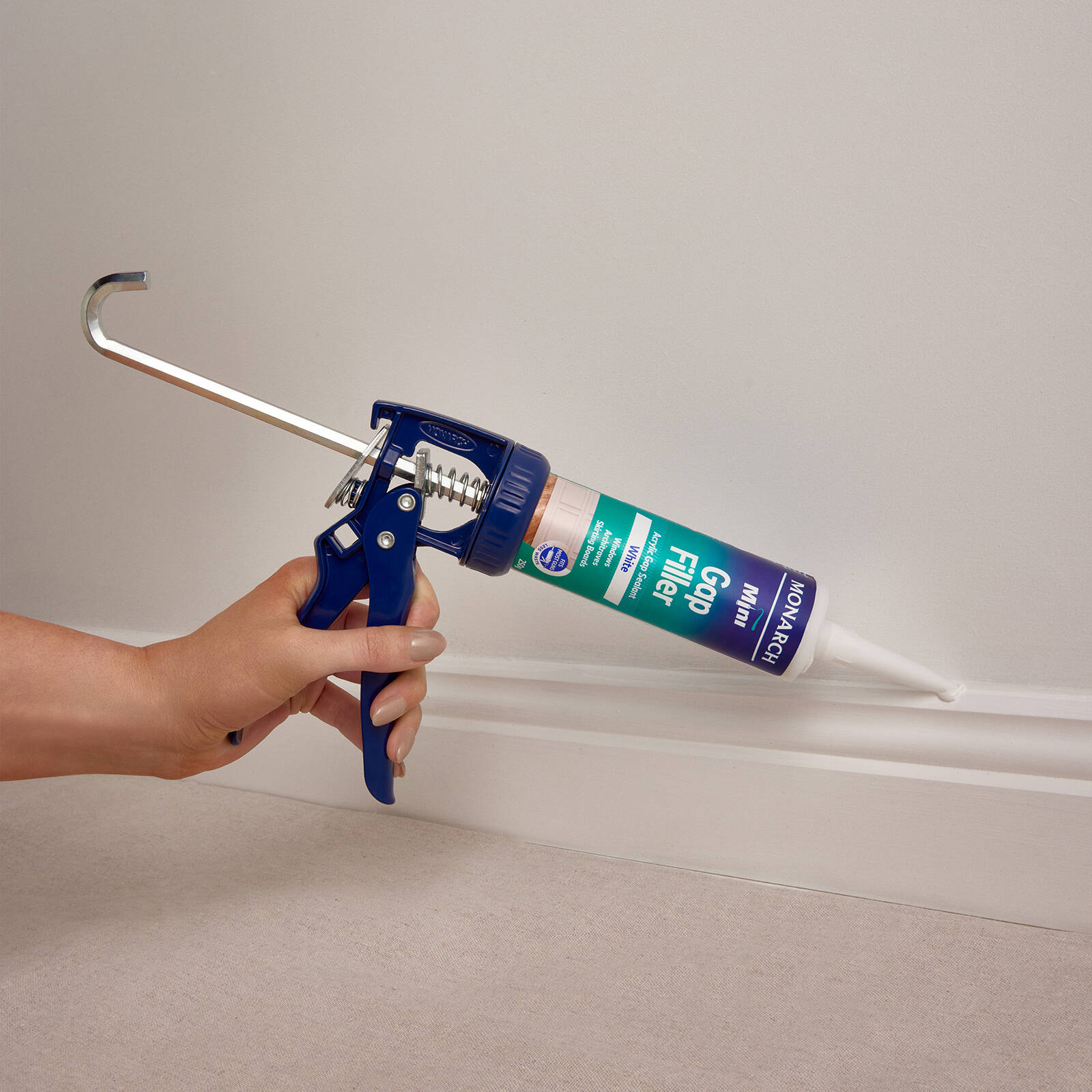 Monarch Mini Gap Filler 240g Cream - Acrylic Sealant for Gaps & Joins
