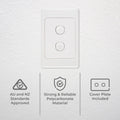 Deta Double Vertical Switch - 2 Gang - Polycarbonate - Indoor Use - SuperSaverAU - view 2