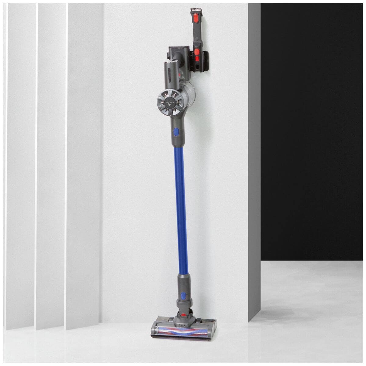 MyGenie H20 Pro cordless stick vacuum and wet mop - 2-in-1 cleaning, cyclonic filtration, blue - 10003142