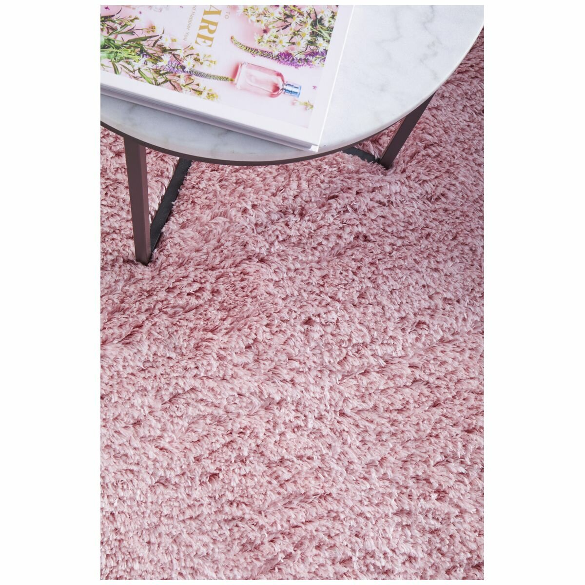 Rug Culture Angel Extra Large Rug 330x240 - Pink Polyester Pile, Power Loomed - ANG-PINK-330240