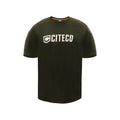 Citeco Khaki Tee - Cotton Polyester Crew Neck, Men's Medium