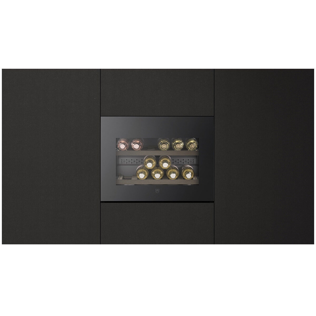 V-ZUG V4000 45 WineCooler 17 Bottle - Black Mirror Glass, Left Hinge, TouchOpen with SoftClose - 5111300015