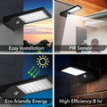 Arlec Black Ritter Sensor Solar Wall Light - 192mm Plastic - 400 Lumens - SuperSaverAU - view 3