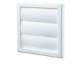 Blauberg 100mm White Square Gravity Grille - ABS Plastic Wall Vent