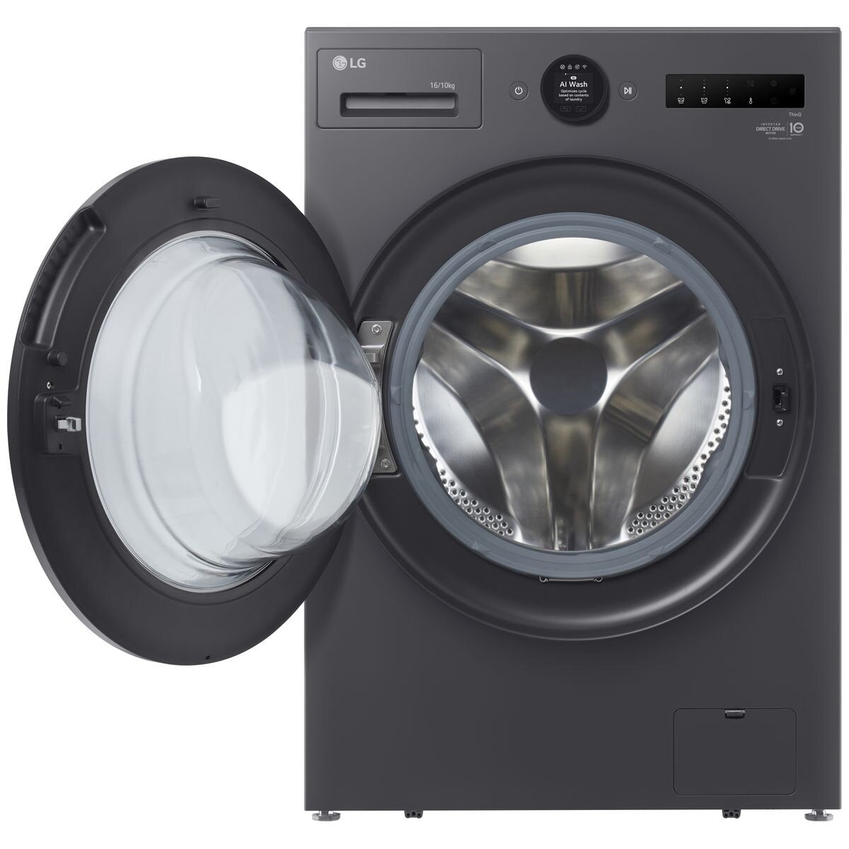 LG 16kg/10kg Washer Dryer Combo - Graphite, Direct Drive Technology, TurboClean 360 - WXLC-1016GX