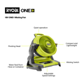 Ryobi 18V ONE+ Misting Fan Tool Only RMF18 - 12 Hour Runtime - Adjustable Speed - SuperSaverAU - view 2