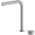 Abey Poco square pull out kitchen mixer tap - brushed nickel, 5 star water rating - 8K1-BN-LF