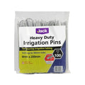 Jack Heavy Duty Galvanised Steel Irrigation Pins 4mm x 20cm - 100 Pack