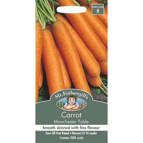 Mr Fothergill Carrot Seeds - Manchester - 16 Weeks - Fine Flavour - SuperSaverAU - view 1