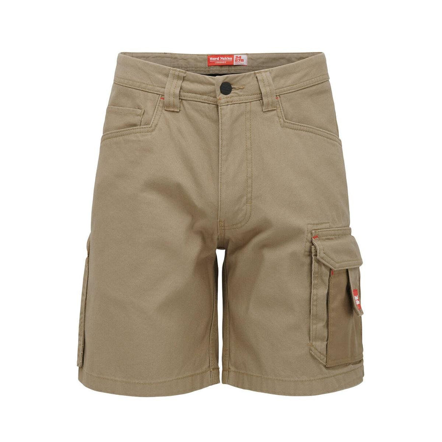 Hard Yakka Khaki Legends Cargo Shorts 107R - Durable - Relaxed Fit - Multiple Pockets - SuperSaverAU - view 1