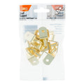 Taskmaster 6mm Pin Gold Plated Nickel Shelf Supports 12 Pack