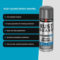 White Knight Rust Guard 310g Machinery Grey Gloss Epoxy Enamel Spray Paint
