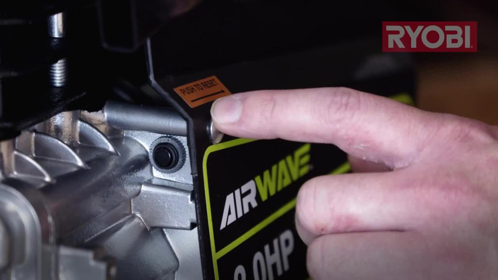 Ryobi Airwave 50L 1500W 240V Air Compressor 115 PSI Portable RA-C2550-G