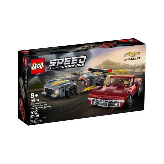 LEGO 76903 Speed Champions - Chevrolet Corvette C8.R & 1968 Car - SuperSaverAU - view 1