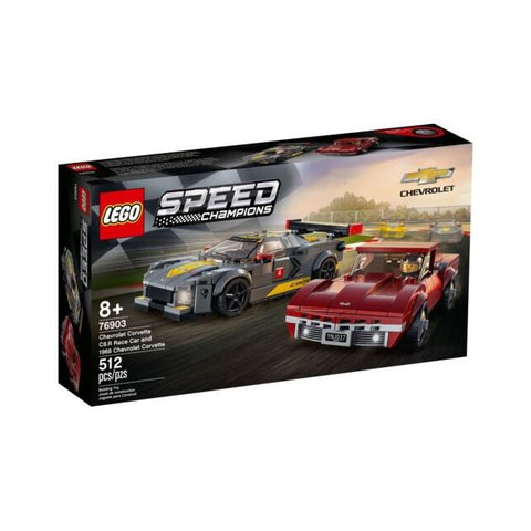 LEGO 76903 Speed Champions - Chevrolet Corvette C8.R & 1968 Car - SuperSaverAU - view 1
